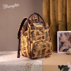 Wrangler Cowboy Print Diaper Bag