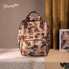 Wrangler Cowboy Print Diaper Bag