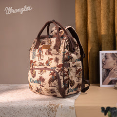 Wrangler Cowboy Print Diaper Bag