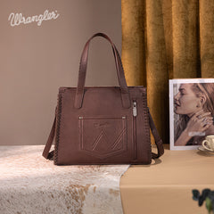 Wrangler Cowboy Print Concealed Carry Tote Bag