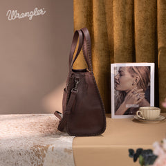 Wrangler Cowboy Print Concealed Carry Tote Bag