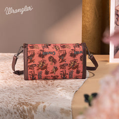 Wrangler Cowboy Print Mini Crossbody Bag