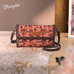 Wrangler Cowboy Print Mini Crossbody Bag