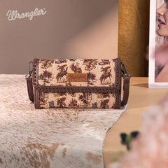 Wrangler Cowboy Print Mini Crossbody Bag