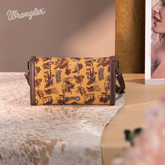Wrangler Cowboy Print Mini Crossbody Bag