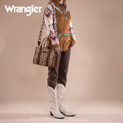 Wrangler Leopard Print Concealed Carry Tote Bag