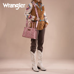 Wrangler Leopard Print Concealed Carry Tote Bag