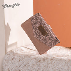 Wrangler V-Shaped Stitching Tooled Collection Wallet