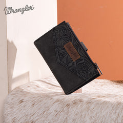 Wrangler V-Shaped Stitching Tooled Collection Wallet