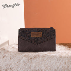 Wrangler V-Shaped Stitching Tooled Collection Wallet
