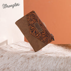 Wrangler V-Shaped Stitching Tooled Collection Wallet