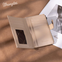 Wrangler V-Shaped Stitching Tooled Collection Wallet