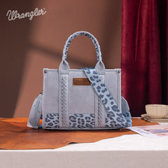 Wrangler Concealed Carry Leopard/Crocodile/Cow Pattern Tote/Crossbody Bag