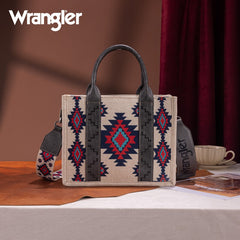 Wrangler Aztec Pattern Dual Sided Print Tote