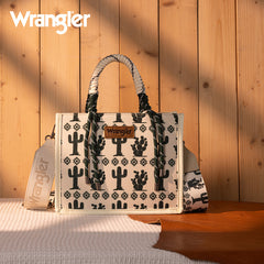 Wrangler Southwestern Print Rope Tote Bag