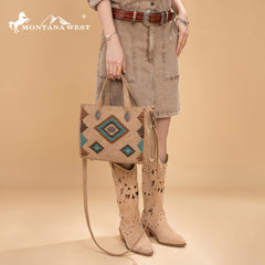 Montana West Aztec Collection Tote/Crossbody Set