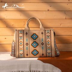 Montana West Aztec Retro Arrows Dual Sided Print Large Tote/Crossbody