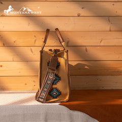 Montana West Aztec Retro Arrows Dual Sided Print Large Tote/Crossbody