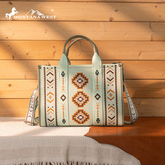 Montana West Aztec Retro Arrows Dual Sided Print Large Tote/Crossbody