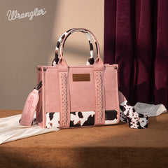 Wrangler Concealed Carry Leopard/Crocodile/Cow Pattern Tote/Crossbody Bag