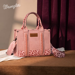 Wrangler Concealed Carry Leopard/Crocodile/Cow Pattern Tote/Crossbody Bag