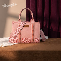 Wrangler Concealed Carry Leopard/Crocodile/Cow Pattern Tote/Crossbody Bag