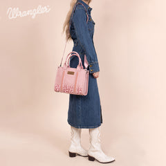 Wrangler Concealed Carry Leopard/Crocodile/Cow Pattern Tote/Crossbody Bag