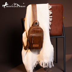 Montana West Genuine Leather Sling Bag Convertible Backpack