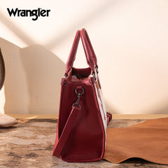 Wrangler Sherpa Aztec Canvas Tote Bag
