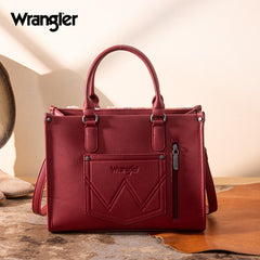Wrangler Sherpa Aztec Canvas Tote Bag