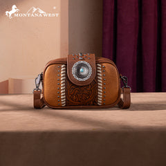 Montana West Tooled Collection Crossbody
