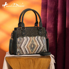 Montana West Sequined Aztec Tote Bag Set