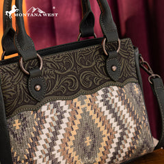 Montana West Sequined Aztec Tote Bag Set