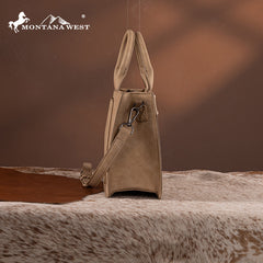 Montana West Floral Tooled Tote Bag