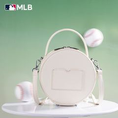 MLB New York Mets Leather Circle Crossbody Bag