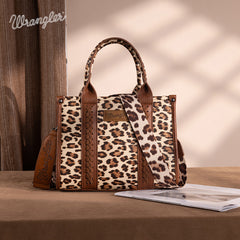 Wrangler Leopard Print Concealed Carry Tote Bag