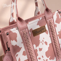 Wrangler Leopard Print Concealed Carry Tote Bag