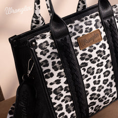 Wrangler Leopard Print Concealed Carry Tote Bag