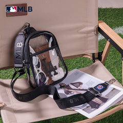 MLB-LA30-001BL  MLB Los Angeles Dodgers Clear Mini Sling Stadium Bag