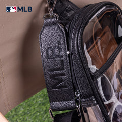 MLB-LA30-001BL  MLB Los Angeles Dodgers Clear Mini Sling Stadium Bag