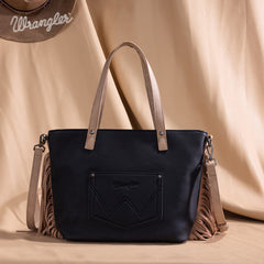 Wrangler Aztec Embroidered Tote Bag