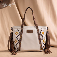 Wrangler Aztec Embroidered Tote Bag
