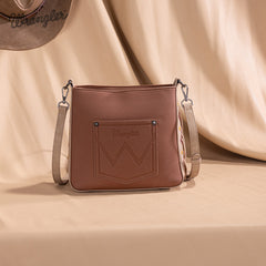 Wrangler Aztec Embroidered Fringe Crossbody