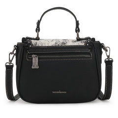 Trinity Ranch Hair-On Cowhide Saddle Shape Crossbody Satchel