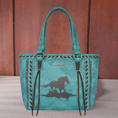 MW7411G-8085 Montana West Horse Collection Concealed Carry Satchel