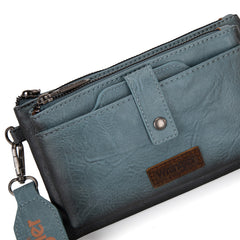 Wrangler Dual Zipper Compartment Crossbody Bag