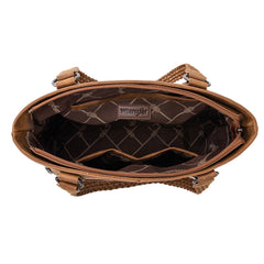 Wrangler Braided Detail Multi Pockets Concealed Carry Tote