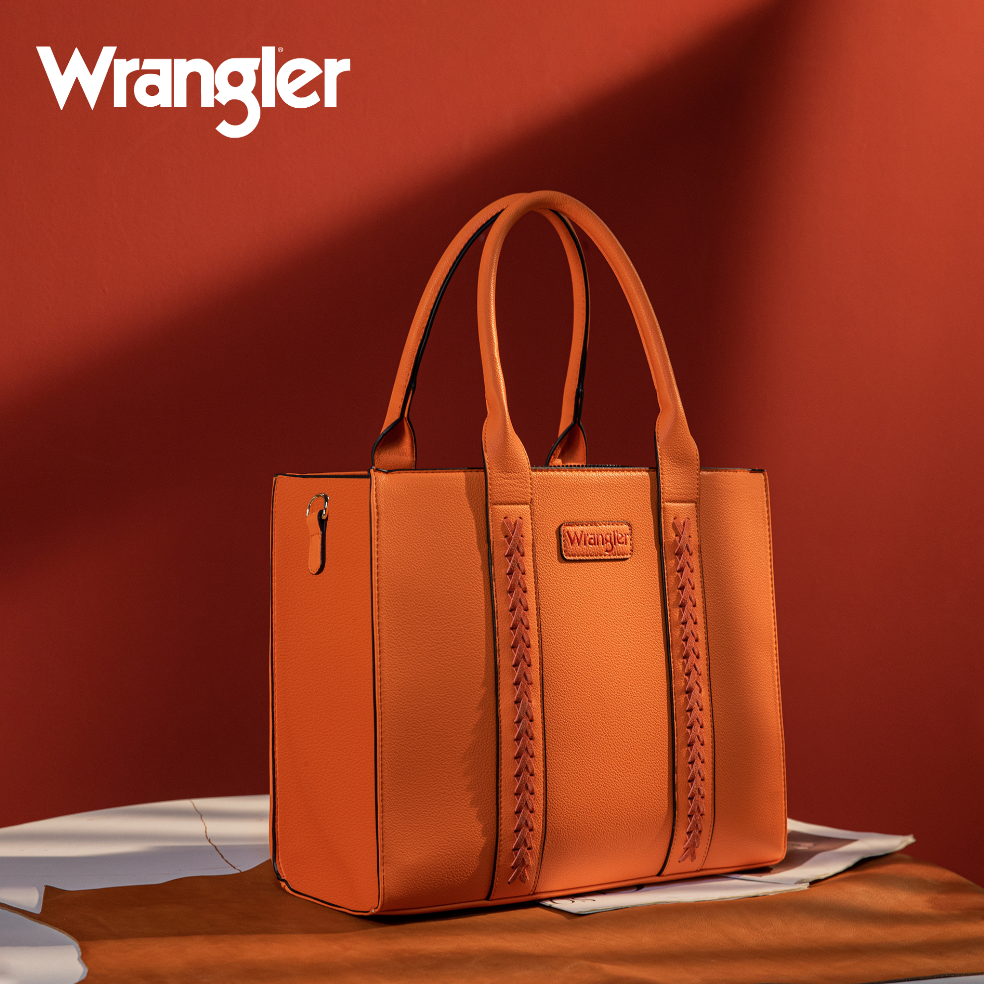 Wrangler Tote Bag for Women Zipper Shoulder Handbag - Cowgirl Wear