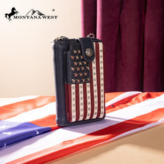 Montana West Western American Pride Phone Case Crossbody Wallet