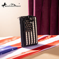 Montana West Western American Pride Phone Case Crossbody Wallet